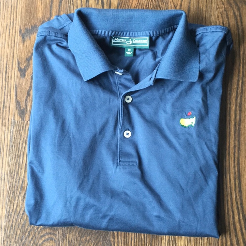Men’s Navy Masters Collection Golf Polo (M)